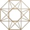 Ekena Millwork Guardian Wood Fretwork Pierced Ceiling Medallion, Hickory, 28"OD x 10 7/8"ID x 3/8"T CMWP28X28X0375GDHI - alternate 1